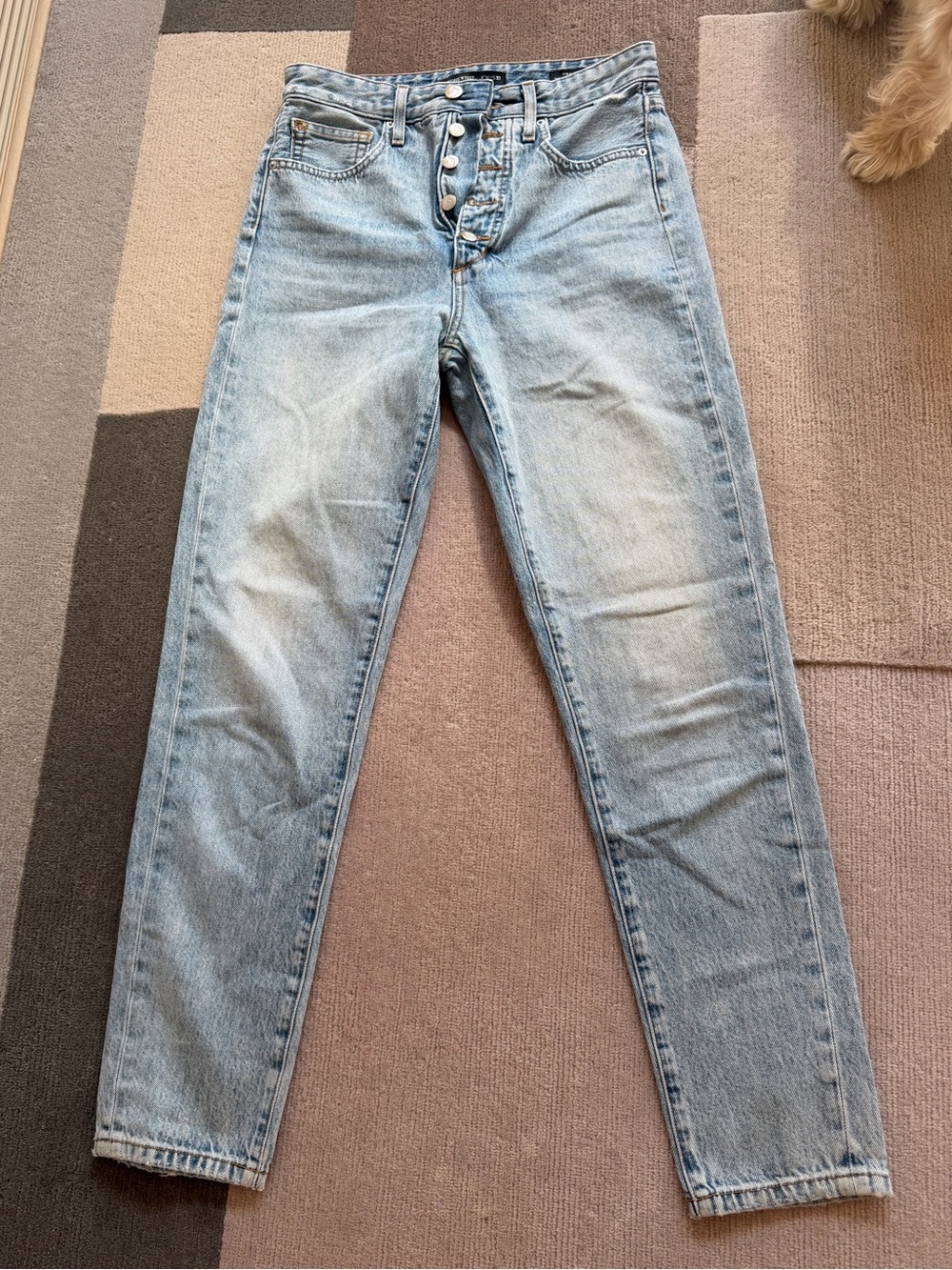WeWoreWhat Light Blue High-Rise Button-Fly Jeans